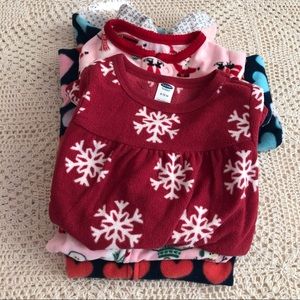 Bundle of 3 fleece sleepers 6-12m range